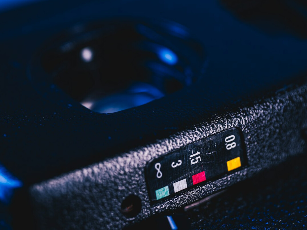 Colour grading monitor showing waveform and vectorscope